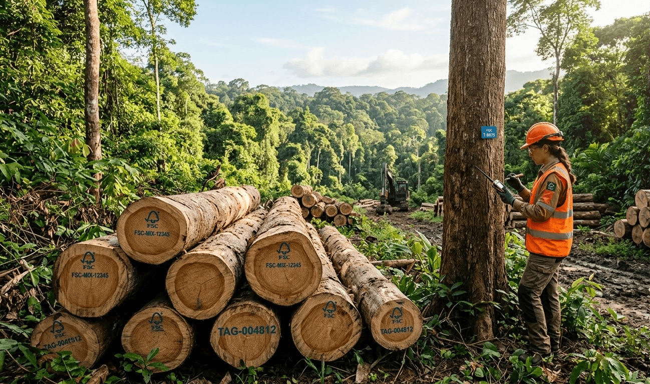 Explotación forestal sostenible con trazabilidad GPS para cumplimiento EUDR